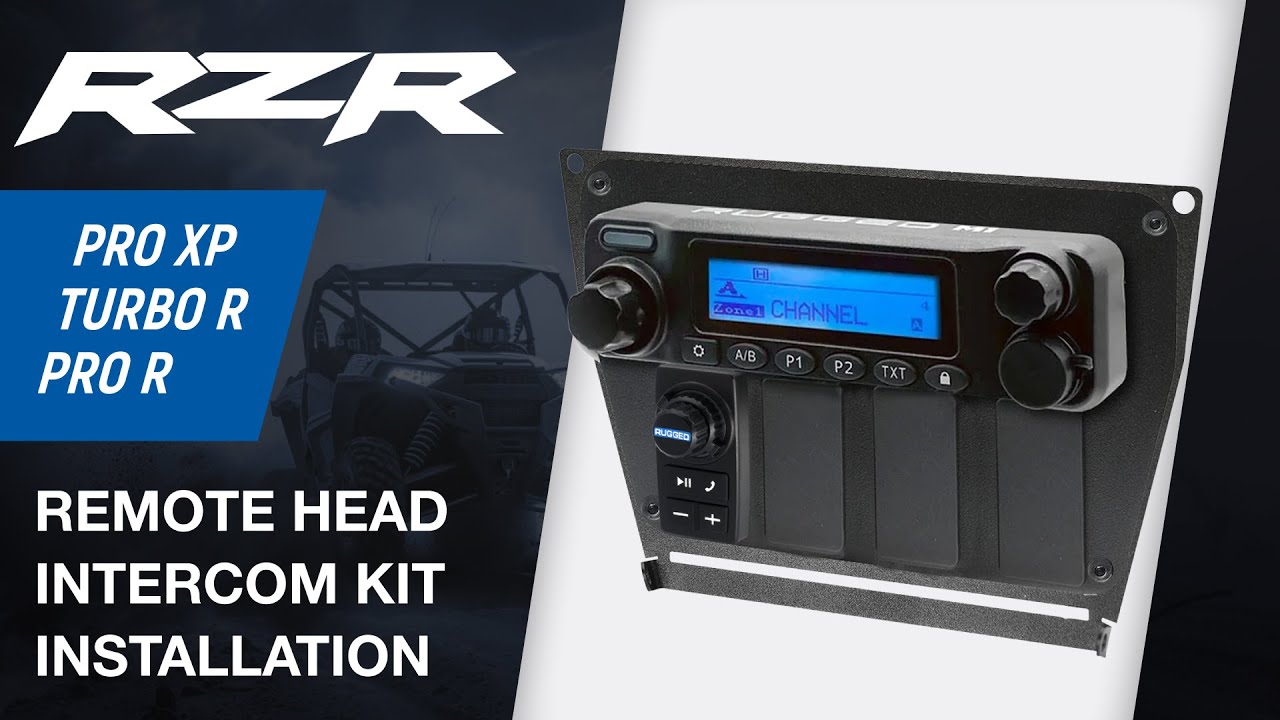 Polaris Pro R, Turbo R and Pro XP (through 2024) REMOTE HEAD Intercom Kit Installation