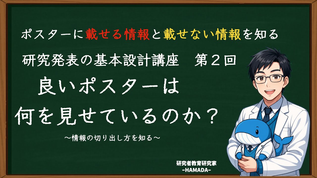 研究発表の基本設計講座#2｜良いポスターは何を見せているのか？〜情報の切り出し方を知る〜