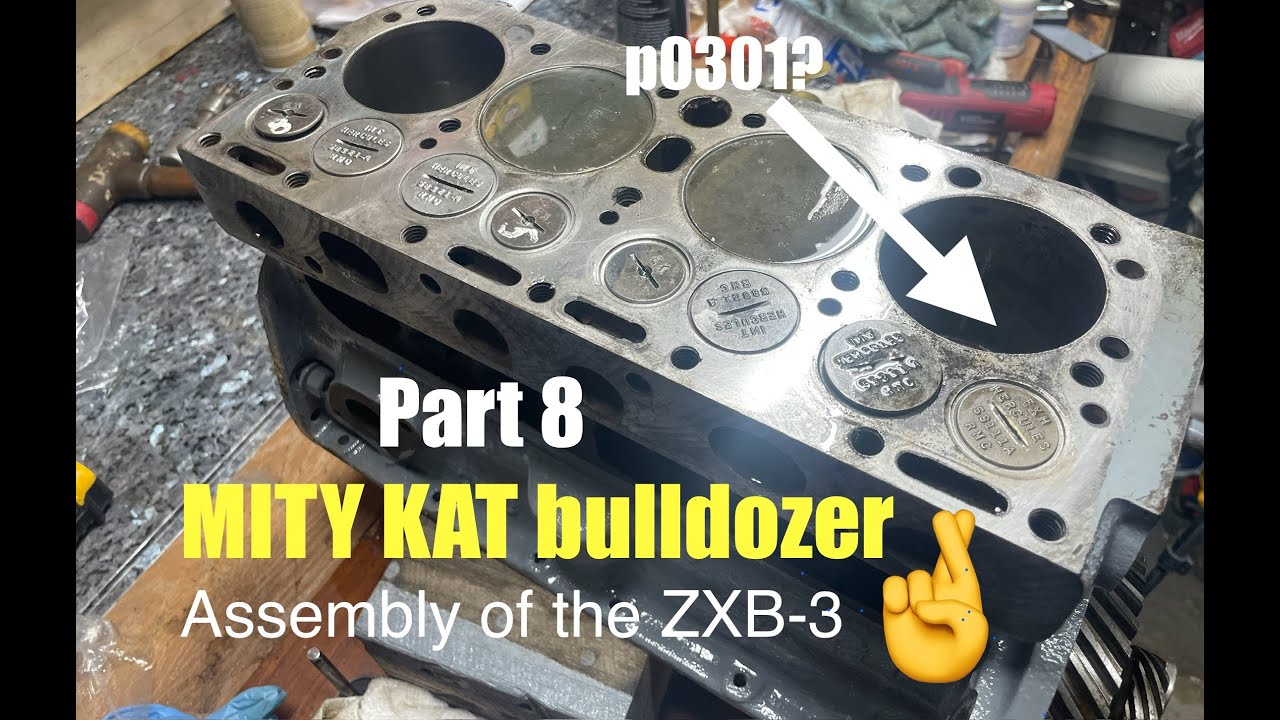 Mity Kat bulldozer engine its time to put it together!
