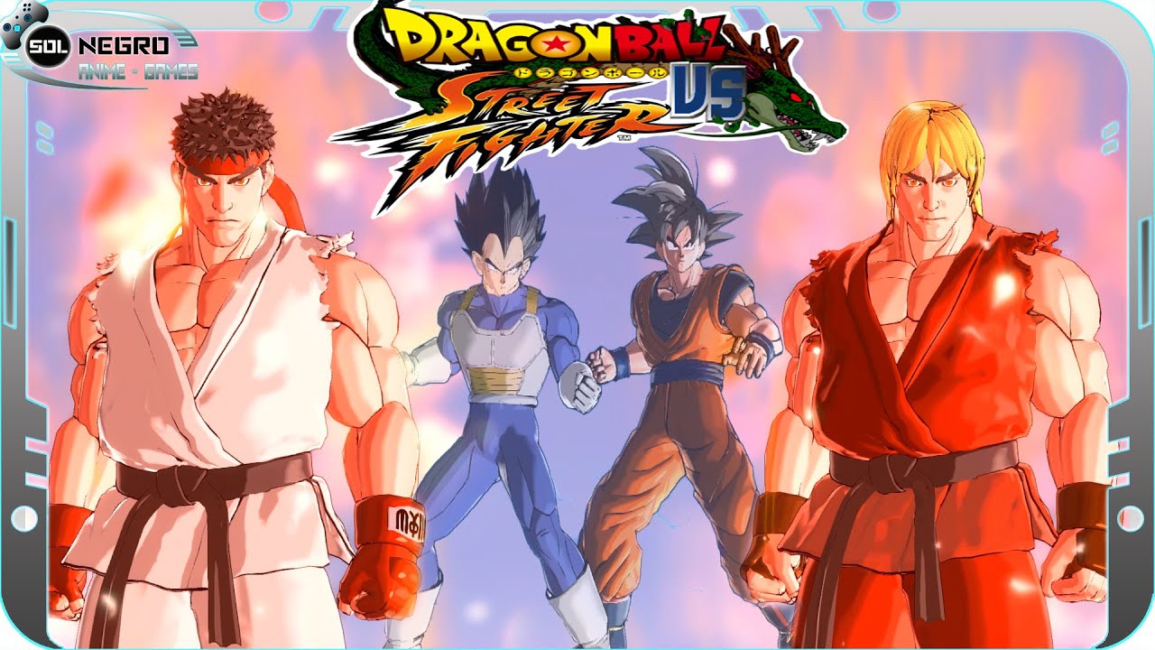Dragon Ball VS Street Fighter - Ryu and Ken Vs Goku and Vegeta - Part 1 - Xenoverse mod