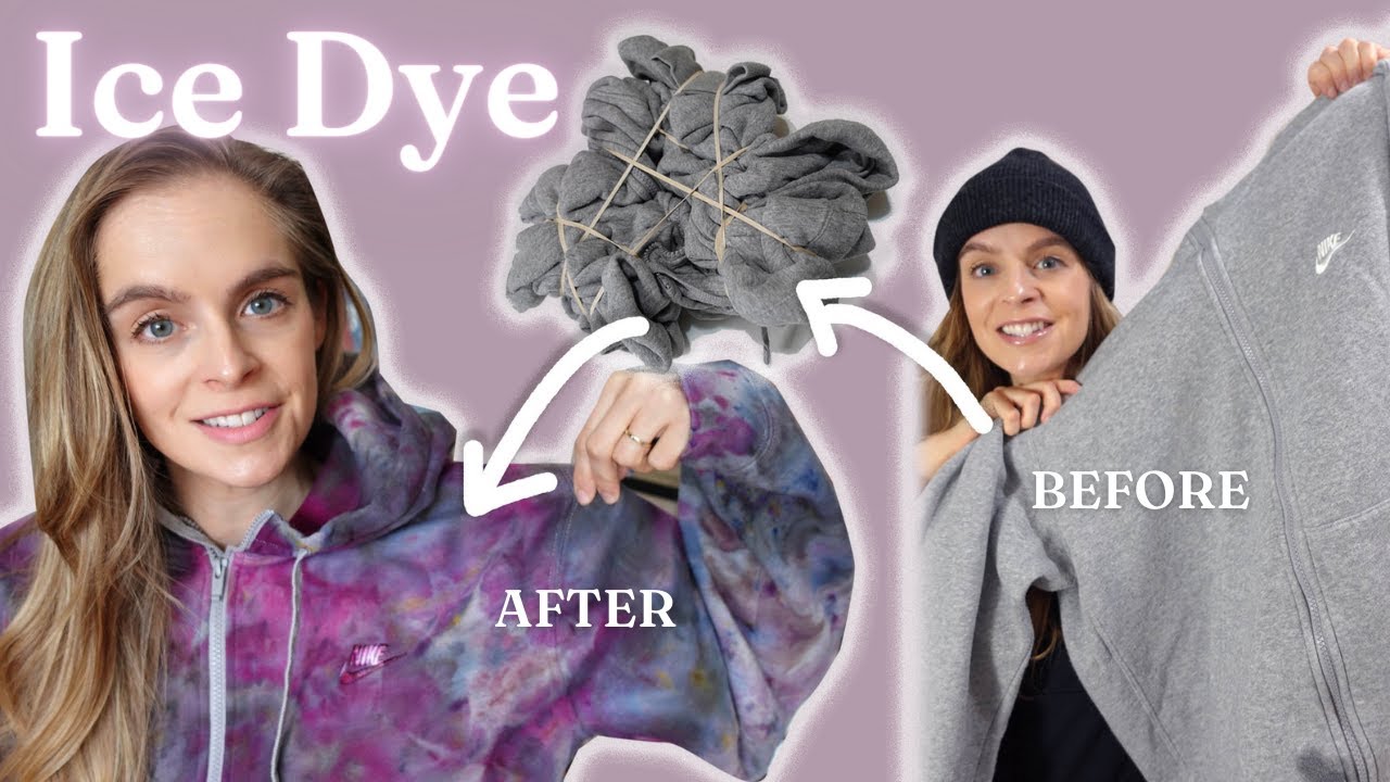 How to ice dye- thrift flipping a stained hoodie