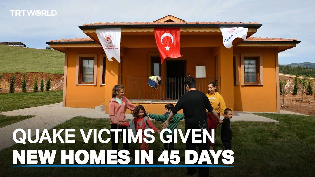 Türkiye begins handing over houses to people left homeless after earthquakes