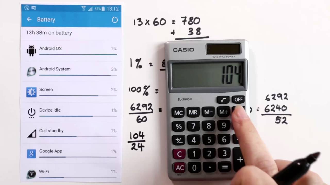 Calculate average battery life