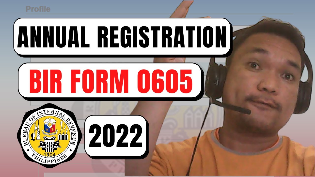How To File Annual Registration Online | BIR Form 0605 | Tutor Jacko