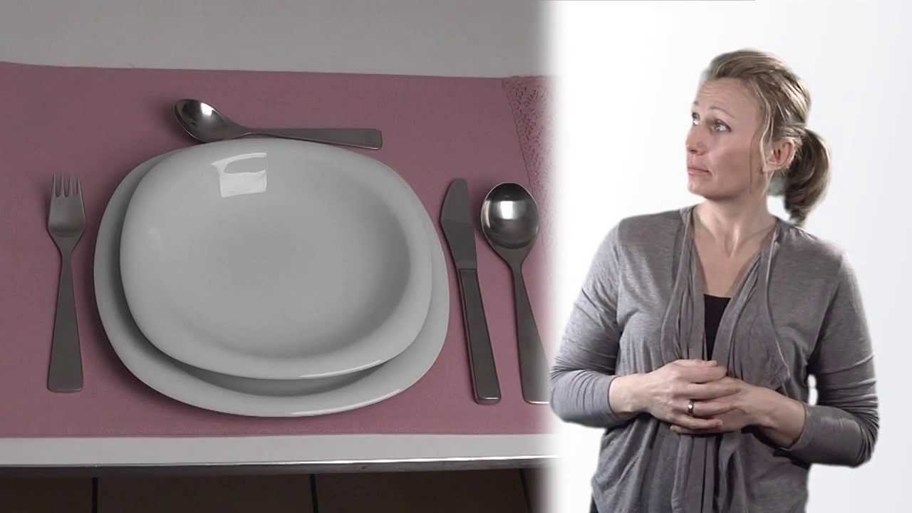 Kom og se - så godt! - Dekke bord - på tegnspråk