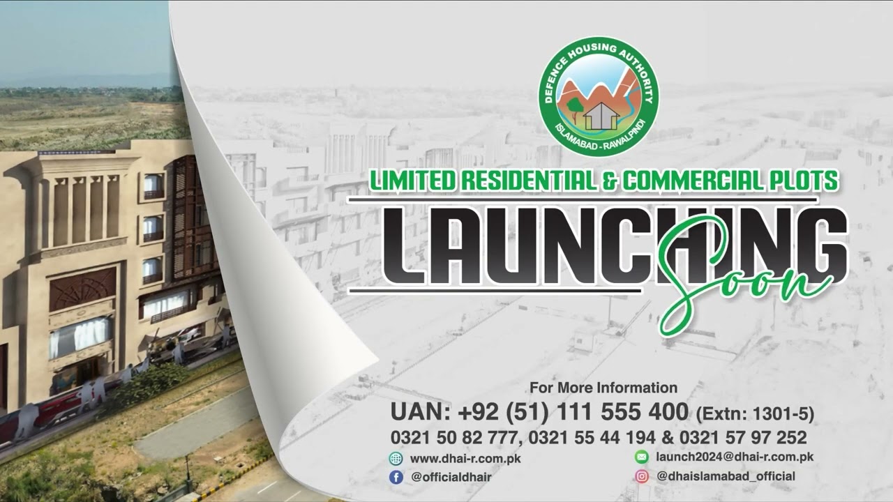 Opportunity to Buy Residential & Commercial Plots in Various Phases of DHA Islamabad-Rawalpindi