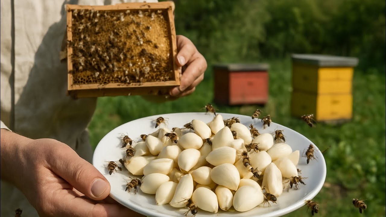 ВСЕГО ОДНА пластинка чеснока может СПАСТИ целую пчелиную колонию — вот как!
