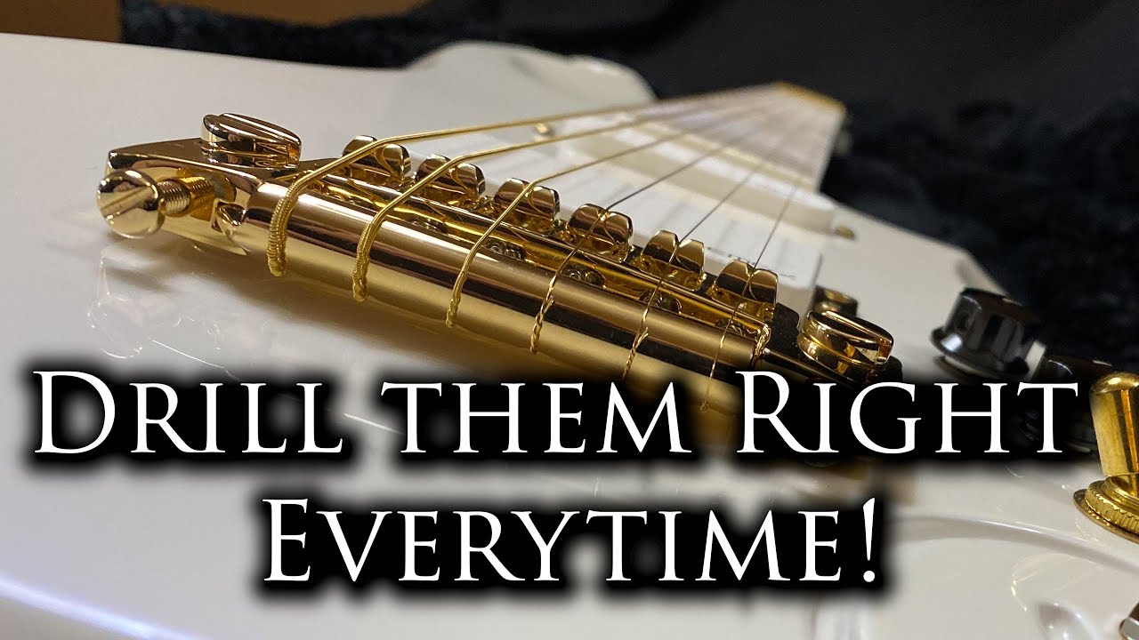 Never Get it Wrong - How to drill Anchor Holes - Tune-o-matic and Similar style guitar bridges!