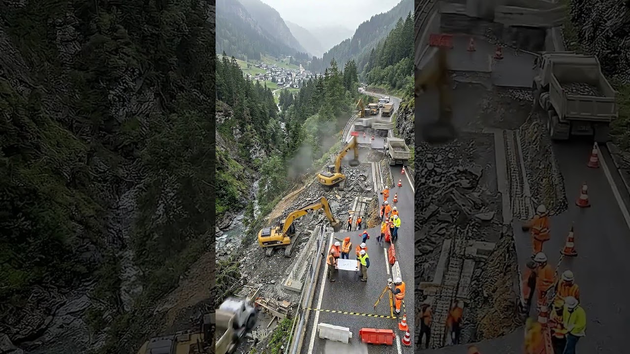 Disaster Zone to Modern Mountain Crossing.