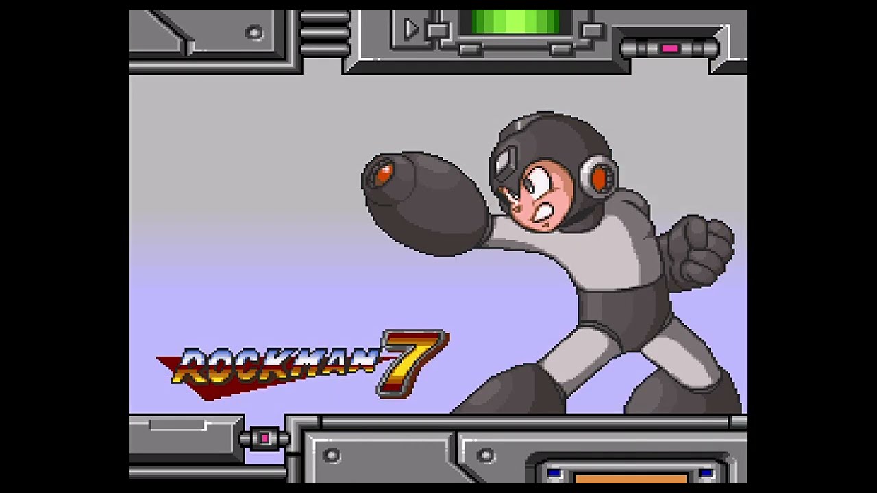 just recording Rockman 7 gameplay (Junk Man Stage and Junk Man boss)