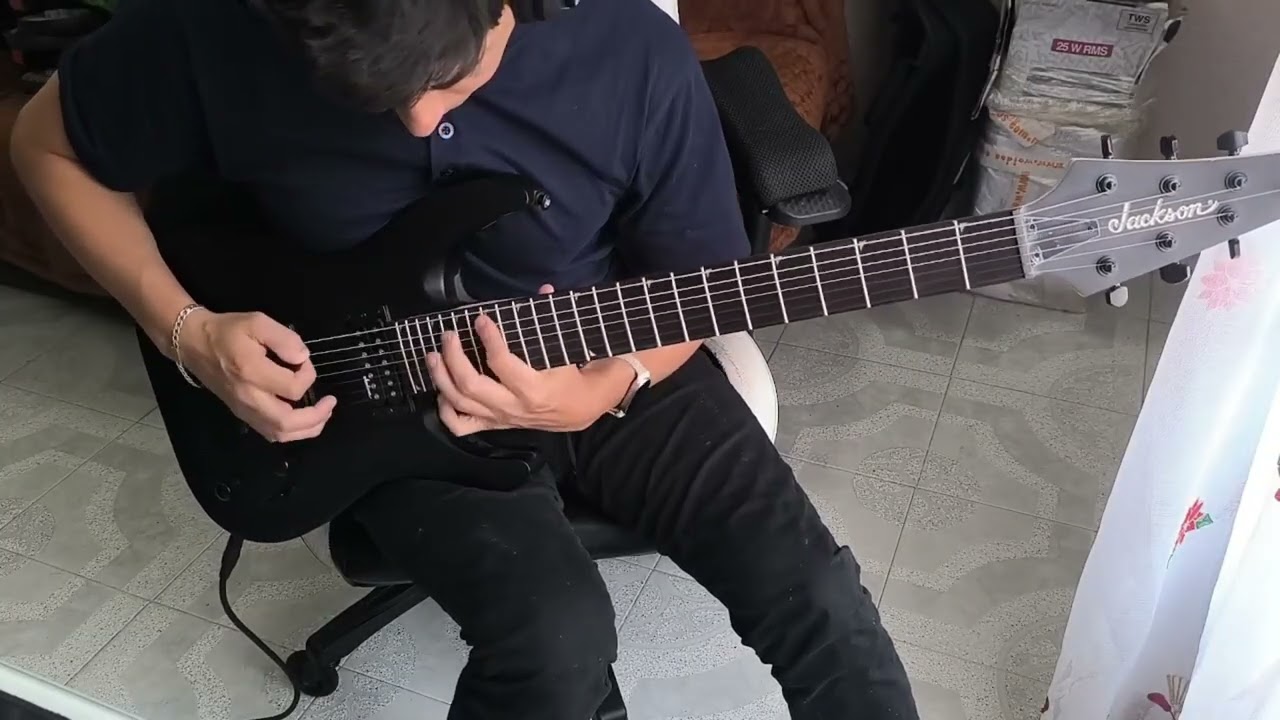 Guitarra eléctrica Jackson JS Series JS22-7 DKA HT dinky