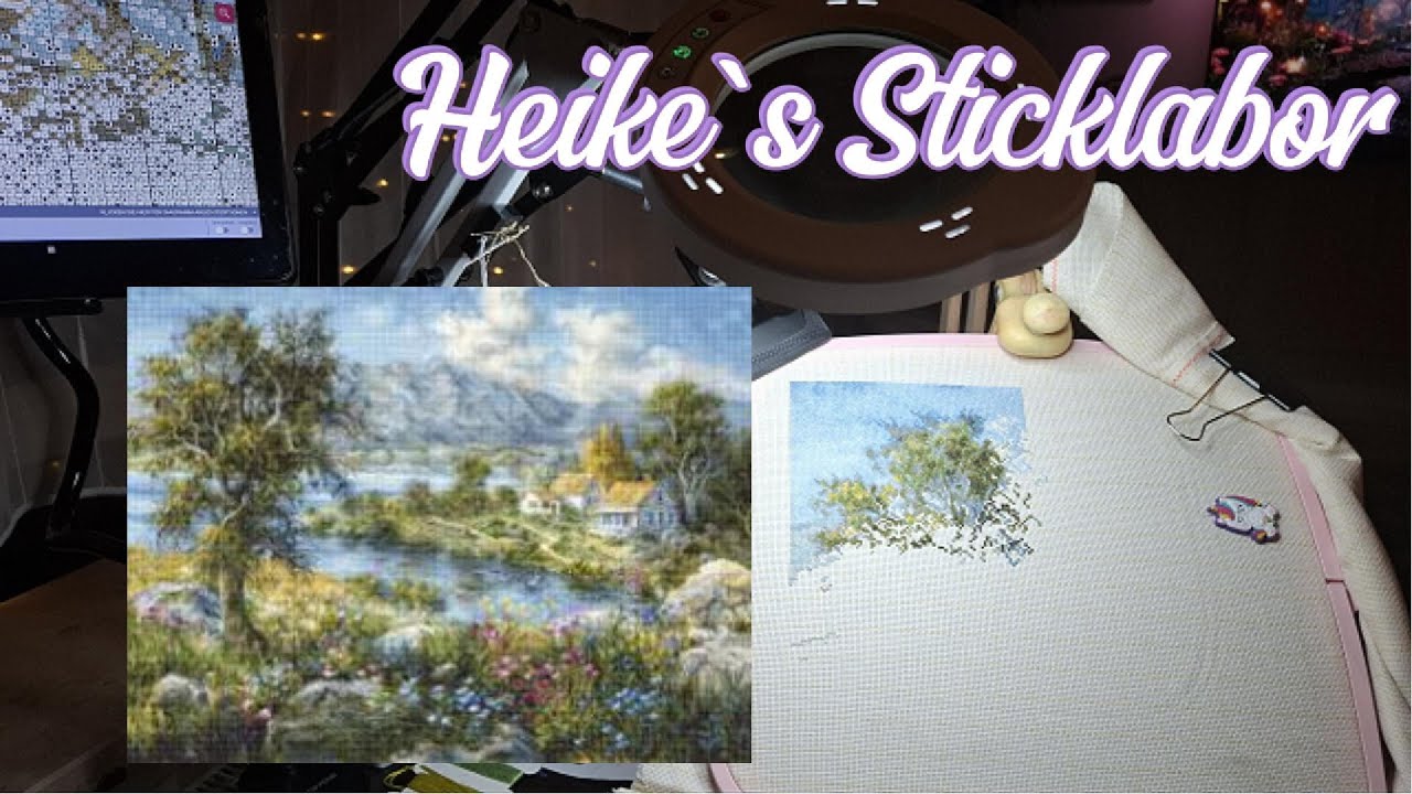 #5 Sticken am Seehaus mit Anfang eines Fadens ohne Schlaufe