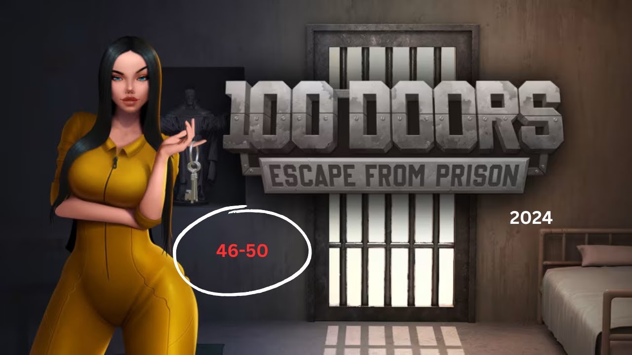 100 DOORS PRISON ESCAPE GAME  WALKTHROUGH 2024 LEVEL(46-50)