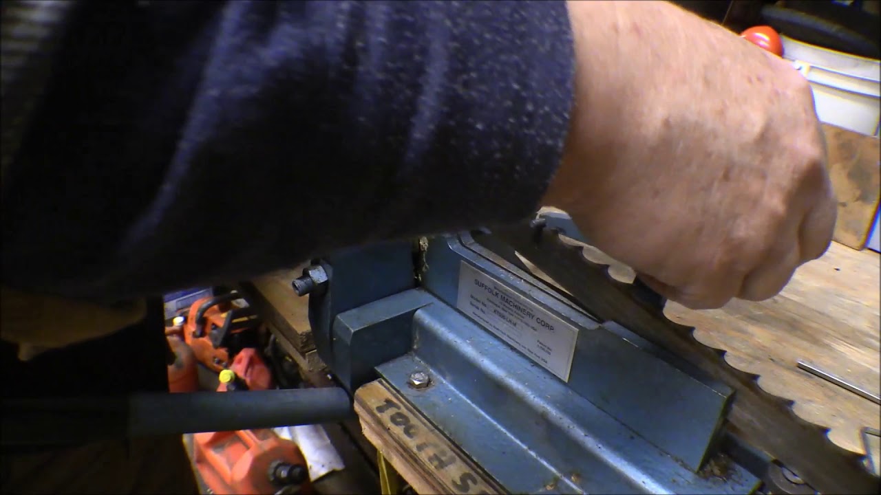 Suffolk Machine band saw mill blade tooth setter