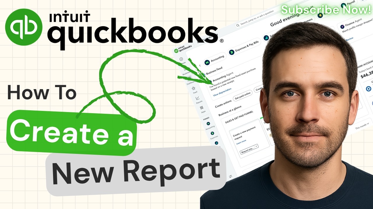 How to Create a New Report in QuickBooks (Step-by-Step Guide) | QuickBooks Tutorial 2026