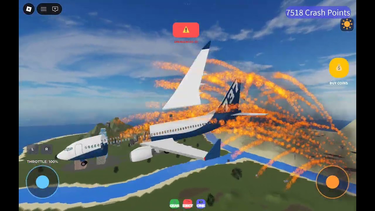 Plane crash simulator 