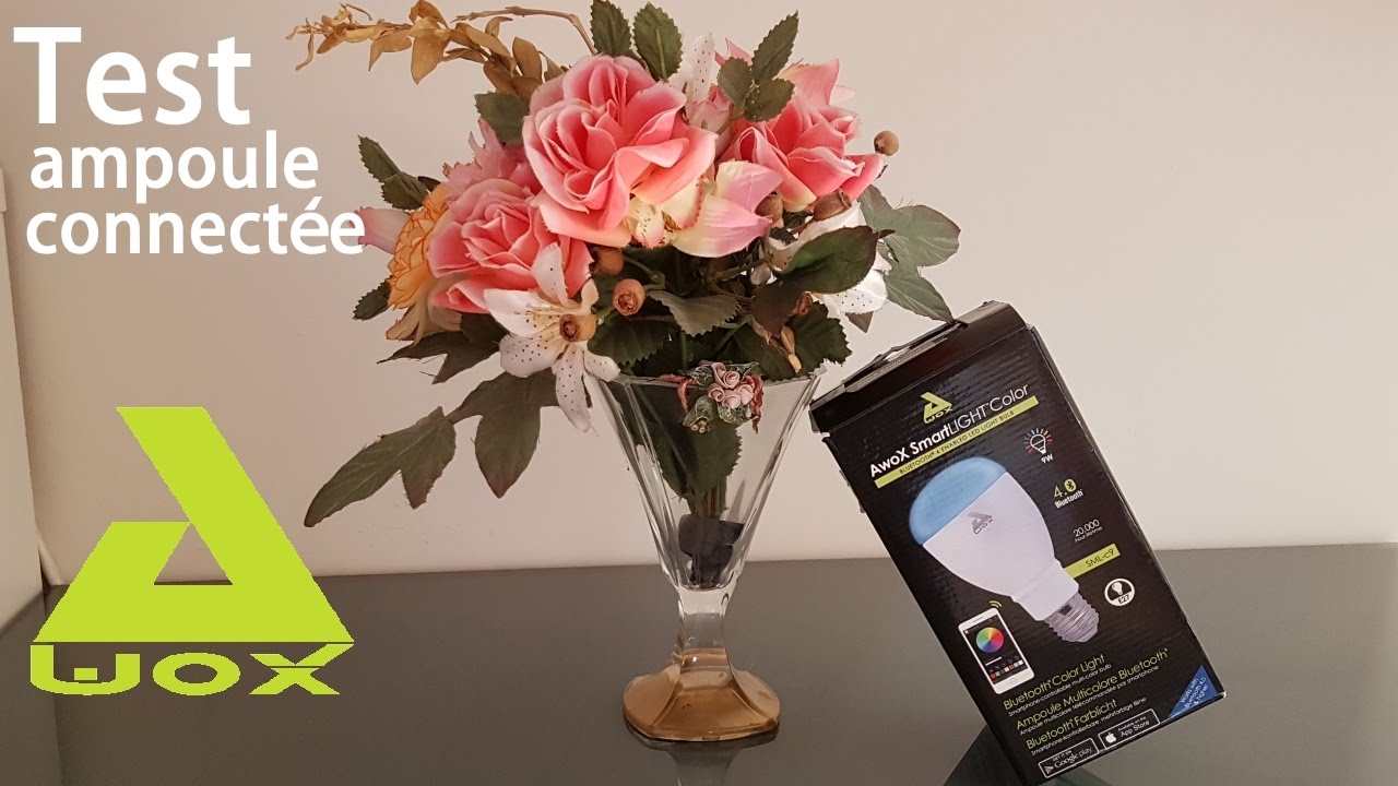 Test d'une ampoule connectée Awox SmartLIGHT color