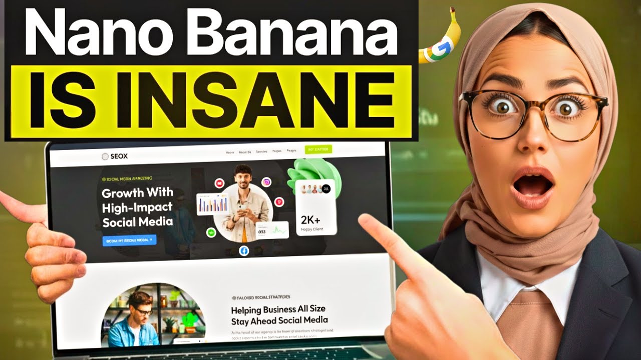 Nano Banana 🍌 Builds Your Full Website & Web Content in Minutes &mdash; AI Tutorial 2025