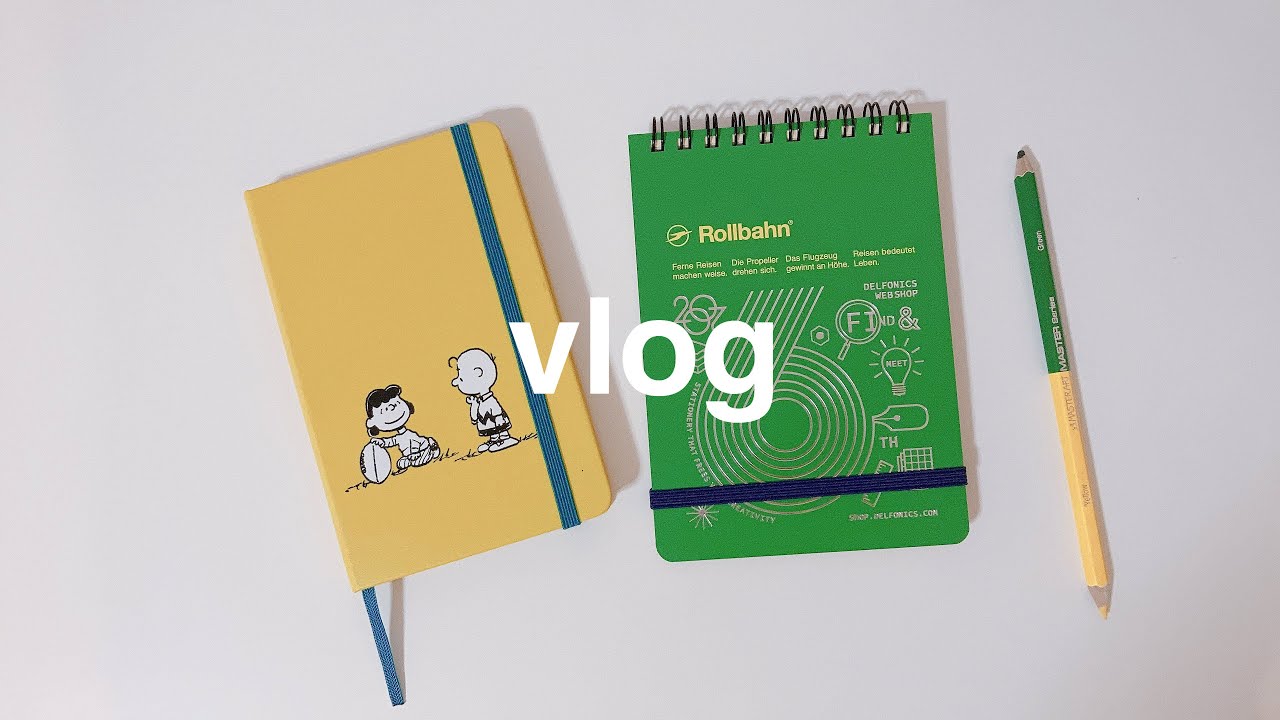 🥜 vlog 新しいモレスキン2020と限定ロルバーンがきた・DELFONICS購入品・万年筆の洗浄・早朝に日記を書いたり