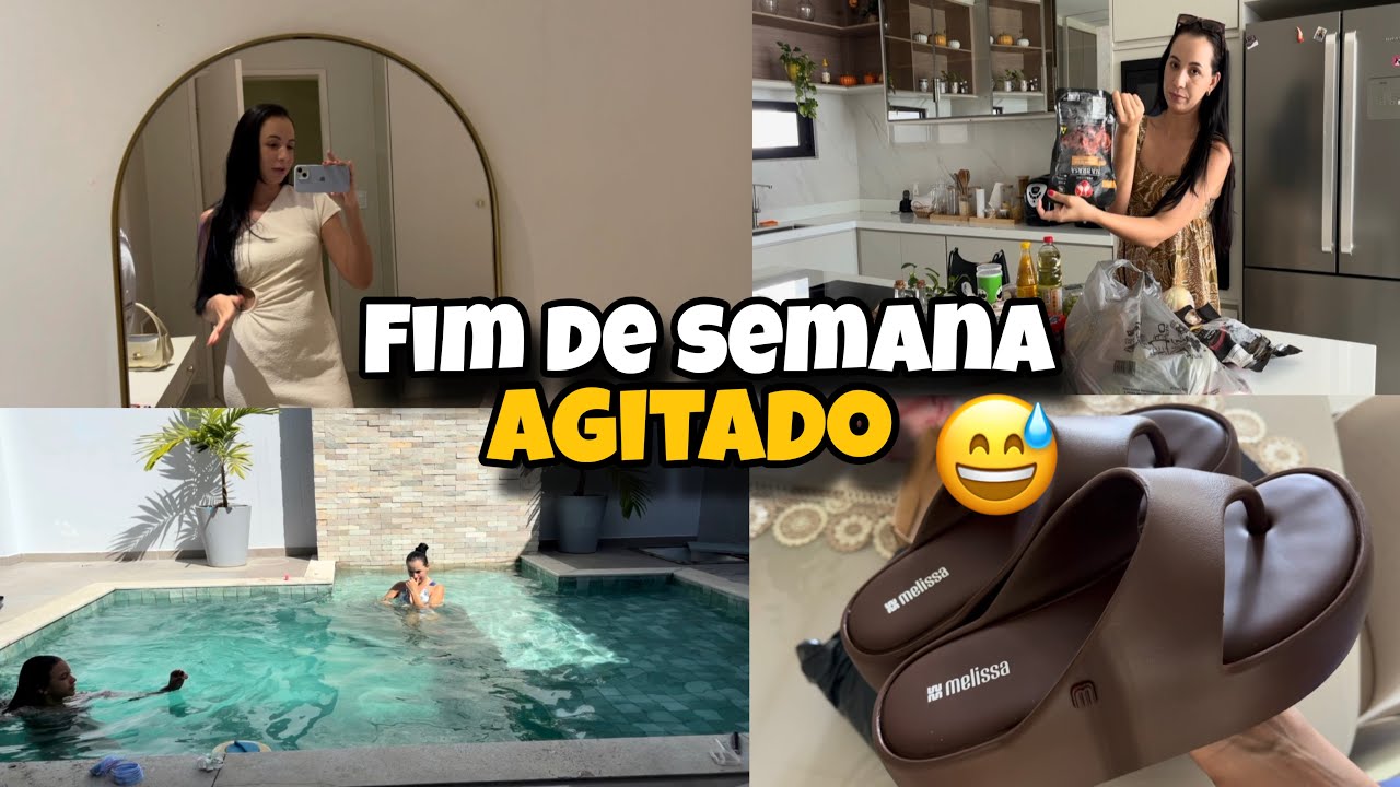 Fim de semana real por aqui: churrasco, piscina e passeio