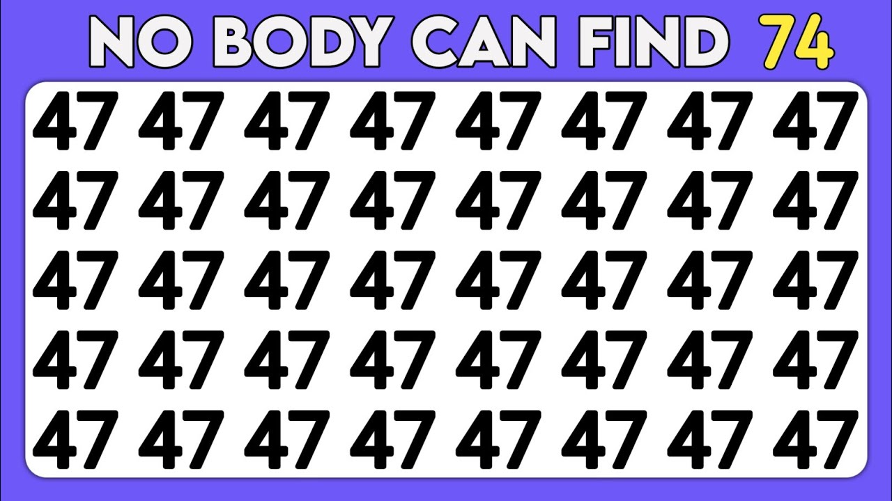 Find the Odd One Out - Number and Letter Spot Edition | Observation Skills Sharpness 