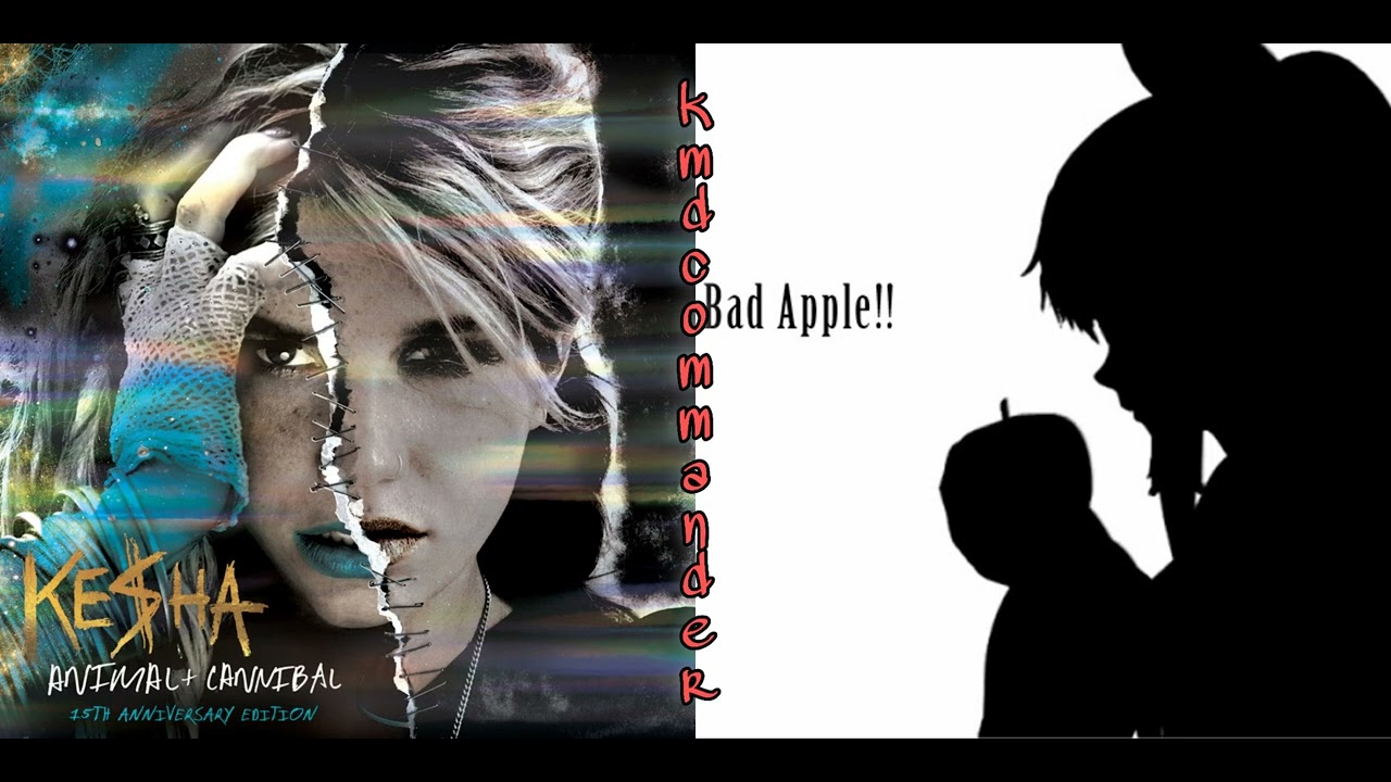 Kesha/Touhou | Take it off/Bad apple [mashup]