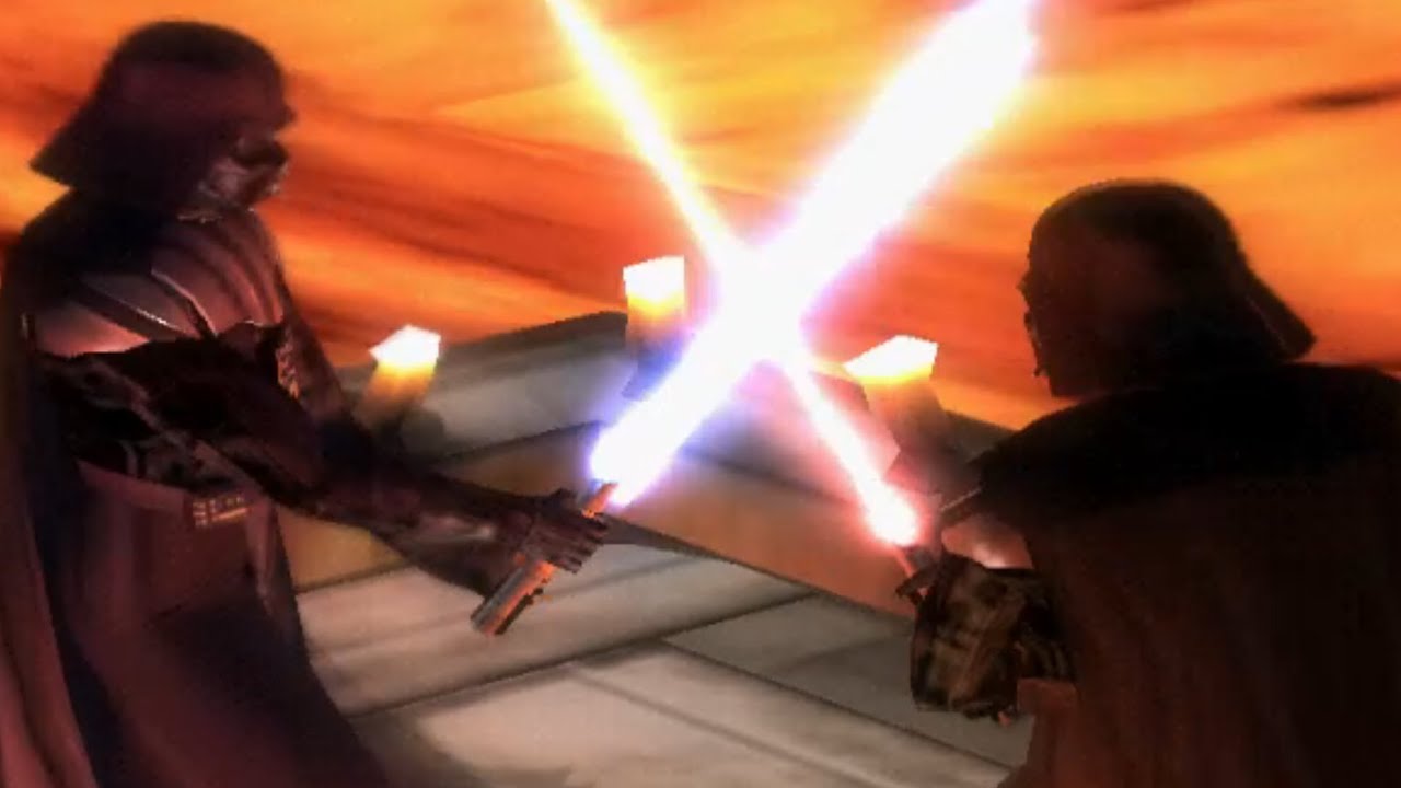 Darth Vader vs Redeemed Anakin Skywalker on Mustafar - Star Wars Revenge of The Sith Vader Gameplay