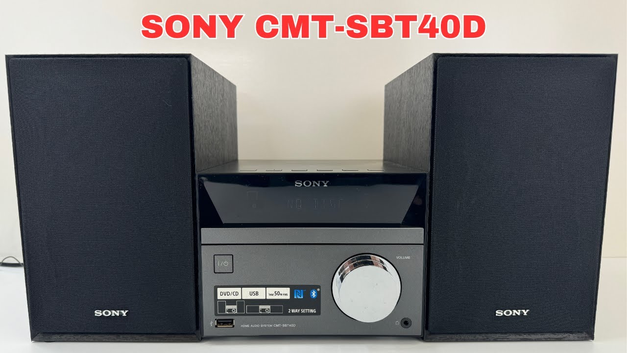 SONY CMT-SBT40D Micro Home Audio Stereo System 2014