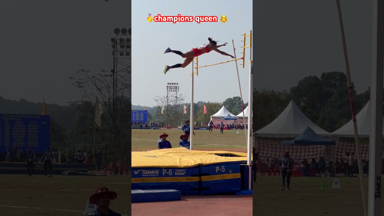 Pole vault all India university games athletics 