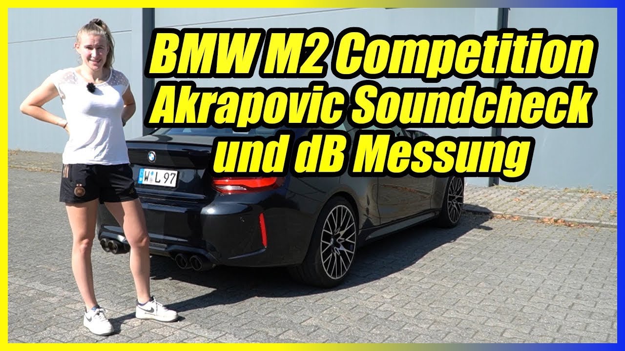 BMW M2 Competition mit Akrapovic - Soundcheck db Messung S55 OPF