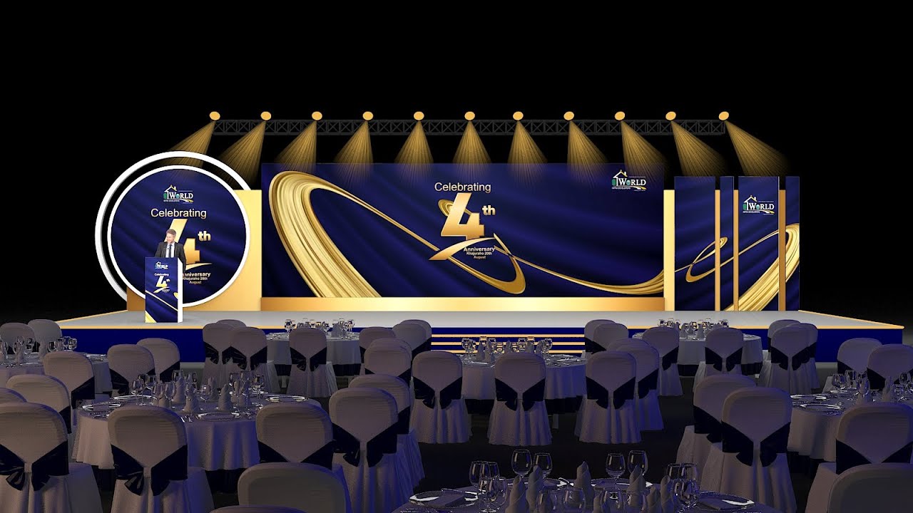 Stage Design-for Events Modelling texturing and lighting 3ds Max