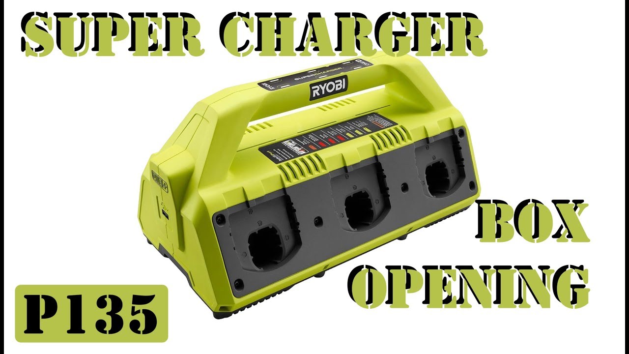 Ryobi 18-Volt ONE+ 6-Port Dual Chemistry IntelliPort Super Charger with USB Port P135 - BOX OPENING