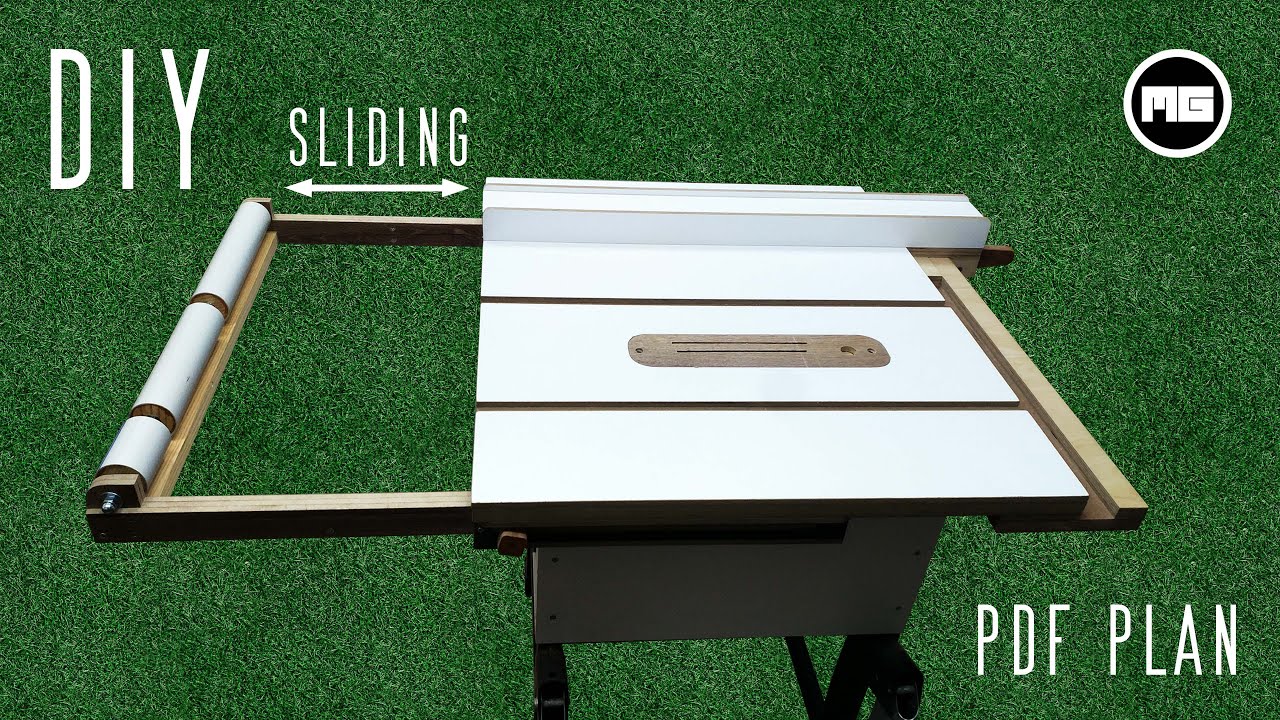 Раздвижной модуль расширения для настольной пилы / План в формате PDF // Table Saw Extension Module