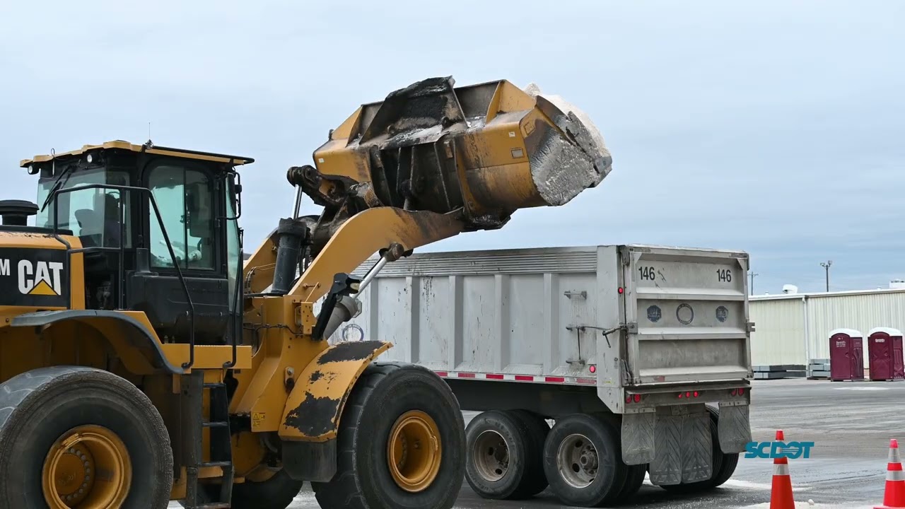 SCDOT Winter Weather Broll Richland County Salt Dome
