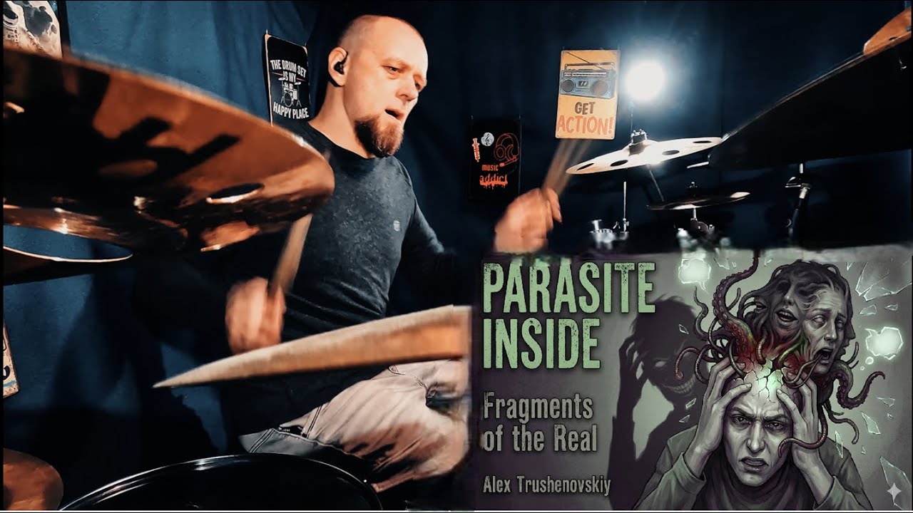 Parasite Inside  — AI-Generated Song | Live Drum Performance by Alex Trushenovskiy