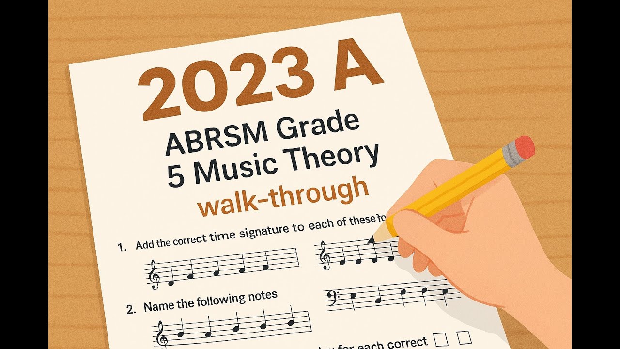 【2023A】五級樂理 | 模擬試卷 ABRSM Grade 5 Music Theory Sample Paper for new format Theory exams