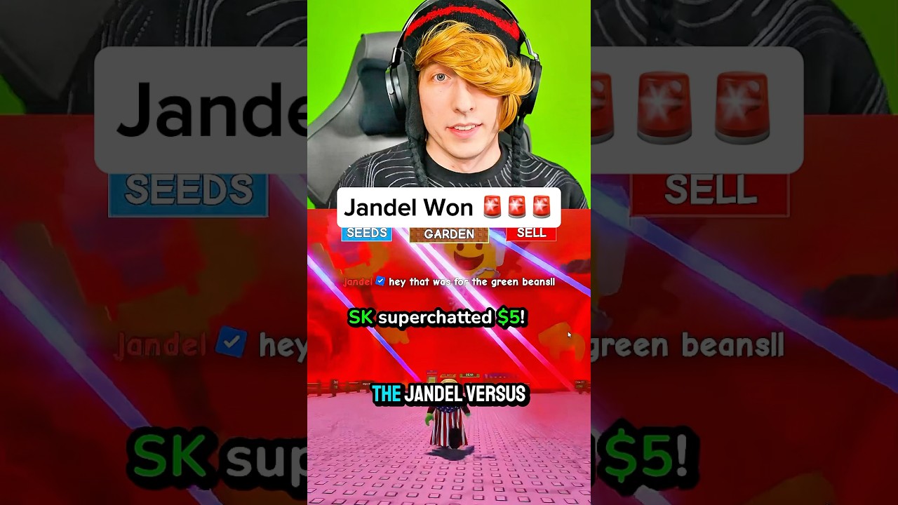 JANDEL WON.. (Admin Abuse War) #shorts #roblox #growagarden #stealabrainrot