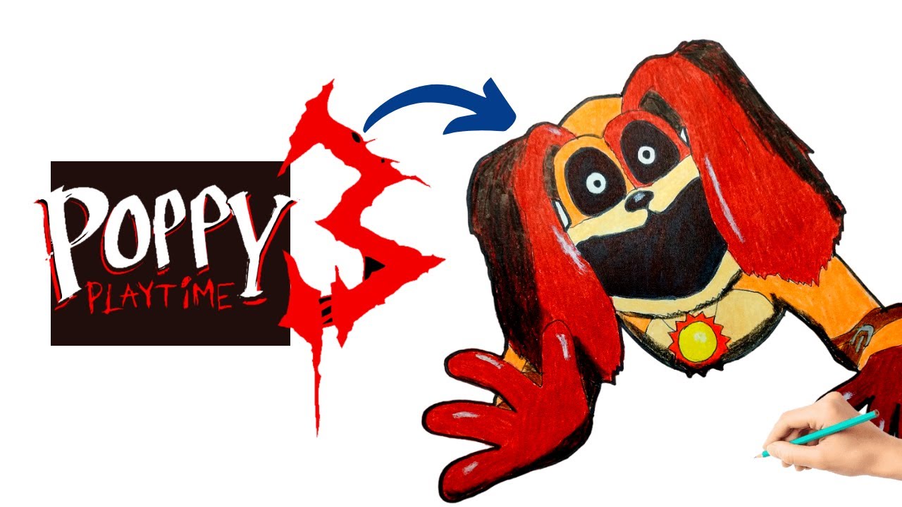 Cómo DIBUJAR a🐶EVIL DOGDAY de POPPY PLAYTIME 3 / How to DRAW EVIL DOGDAY from POPPY PLAYTIME 3