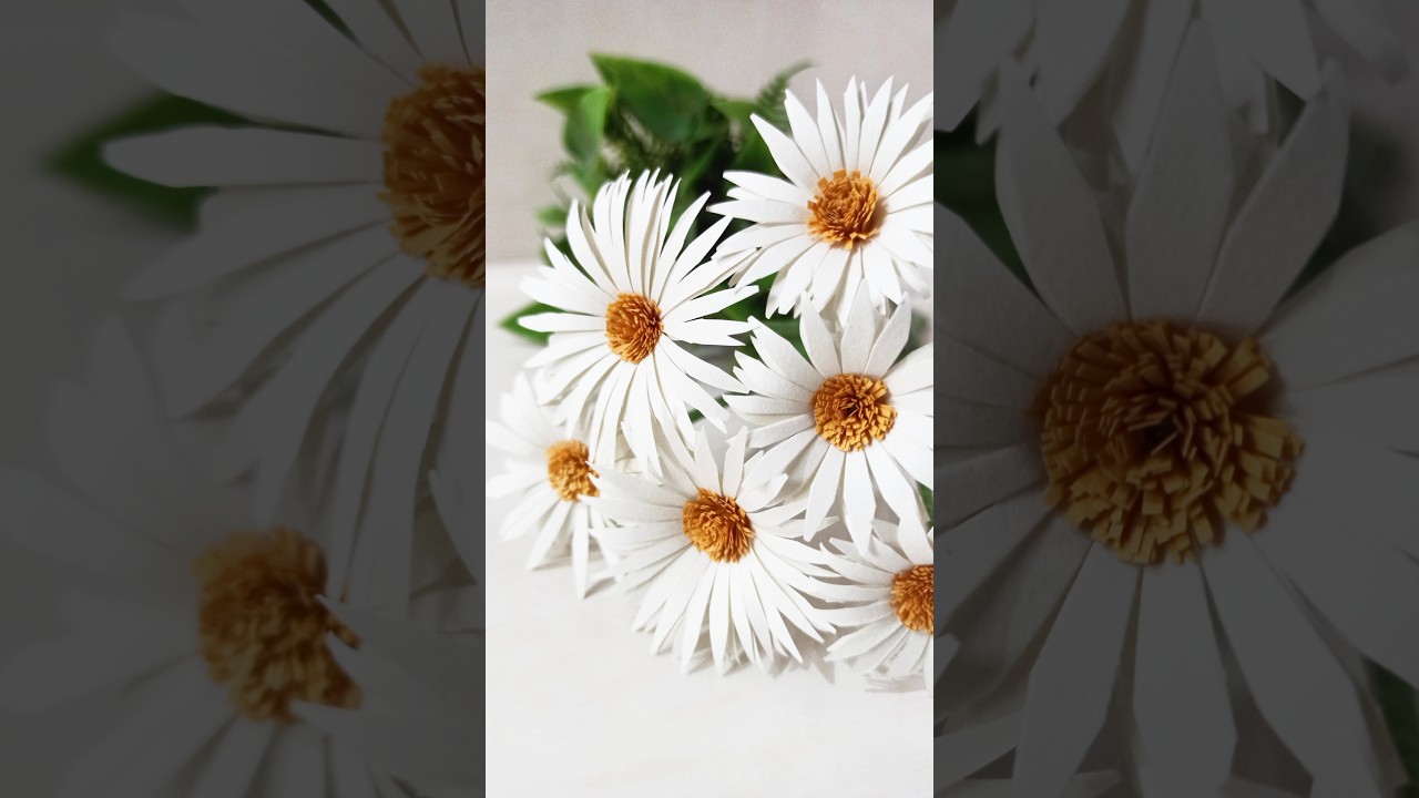 DIY Realistic Daisy Flower 🌼 #shorts #ytshorts #diy #art #flowers #daisy #new #fyp #shortvideo