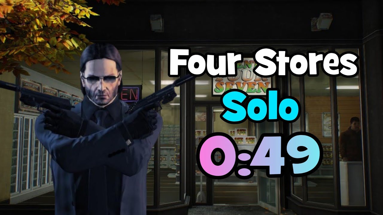 [WR] Payday 2 Four Stores Solo Speedrun 0:49 (Glitchless)
