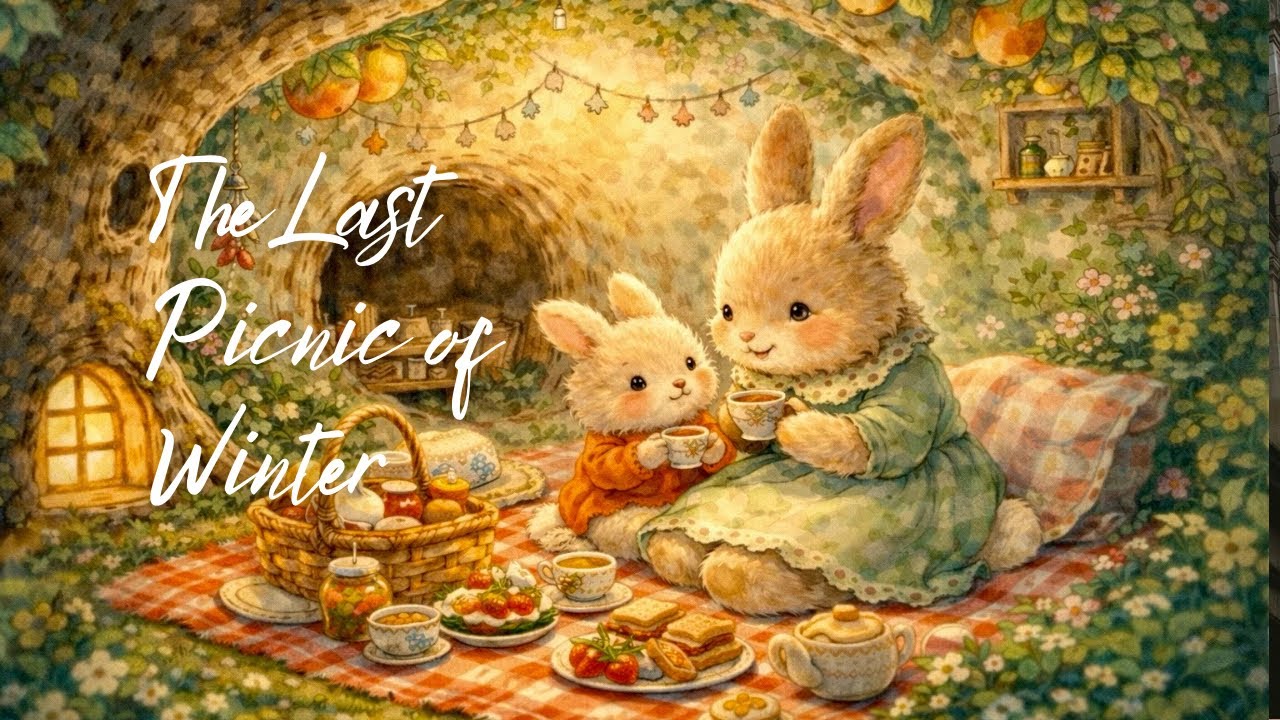 A Slow Enchanted Bunny Picnic Tale🐰🌿 Cozy Storybook Celtic Music | Fantasy Ambience Background