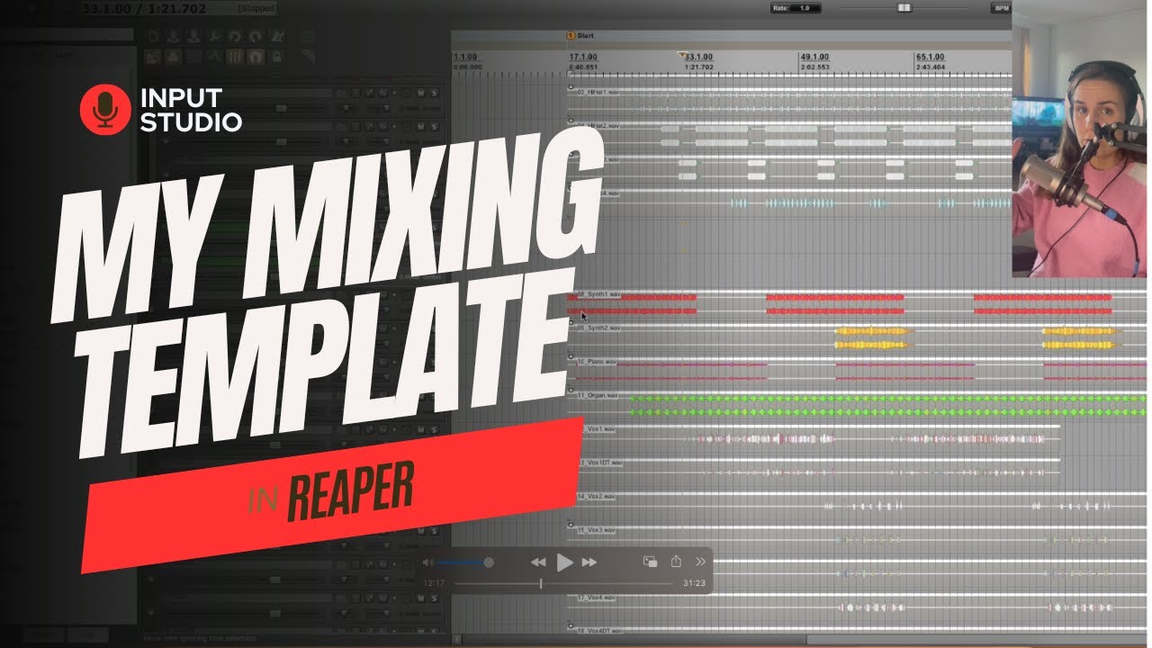 My MIXING Template in Reaper!