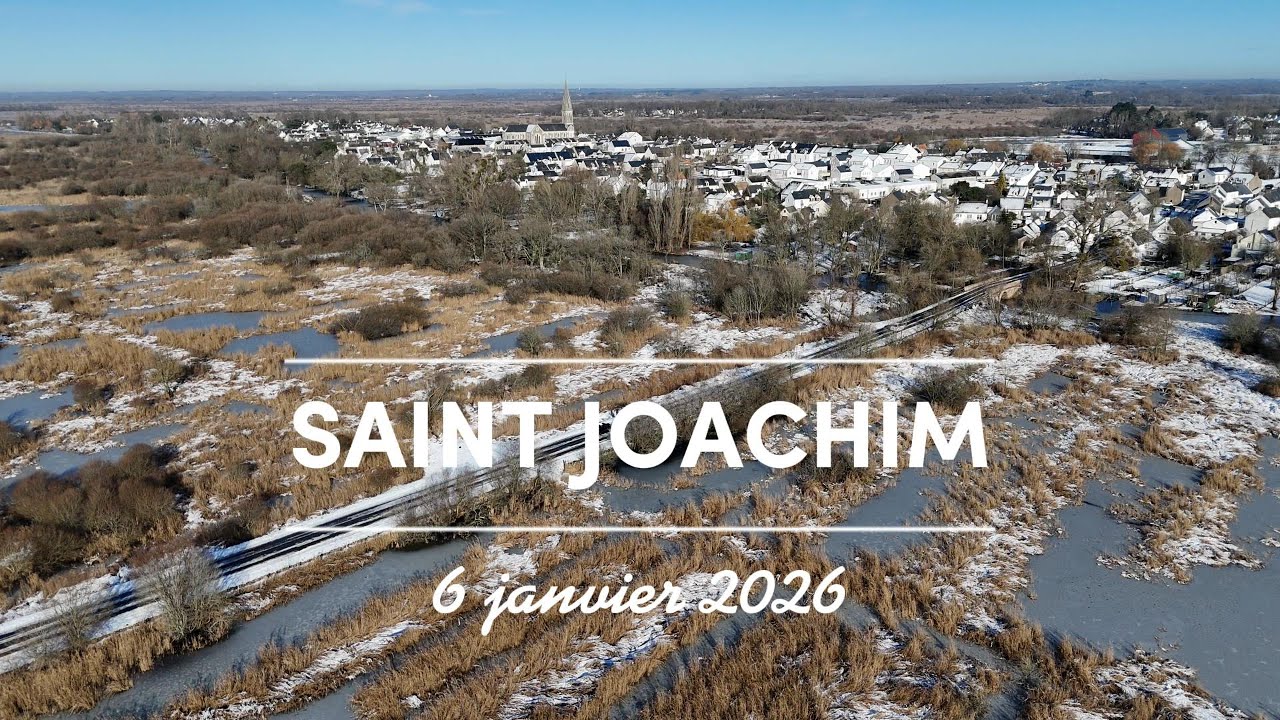 Saint Joachim sous la neige. Belle année à tous!