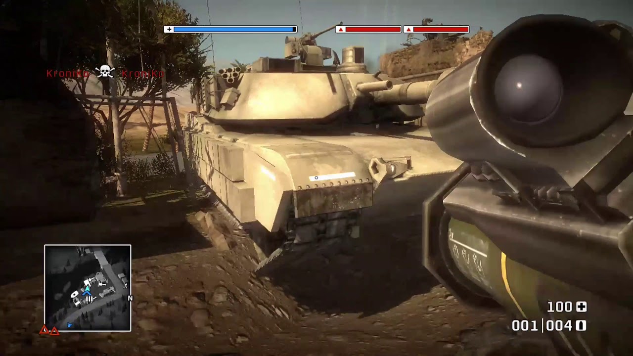 Battlefield Bad Company | Oasis Gold Rush | Xbox One Heli, Tank & Infantry Online Gameplay