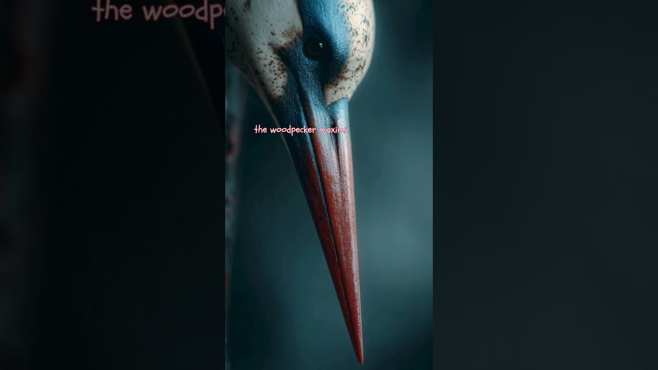 Woodpecker: Nature’s High-Velocity Engineer #animals #biologyfacts #anatomy #engineeringmarvel