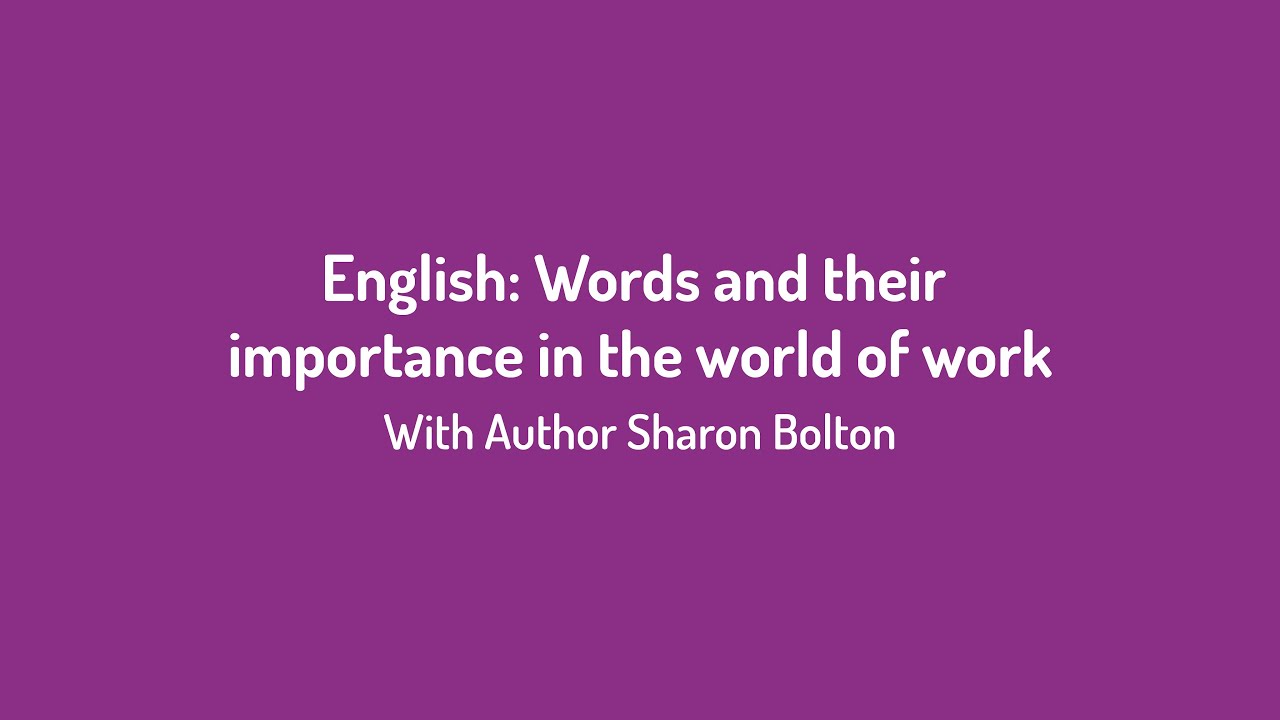 Bucks Skills Show Online 2020: English with Author Sharon Bolton