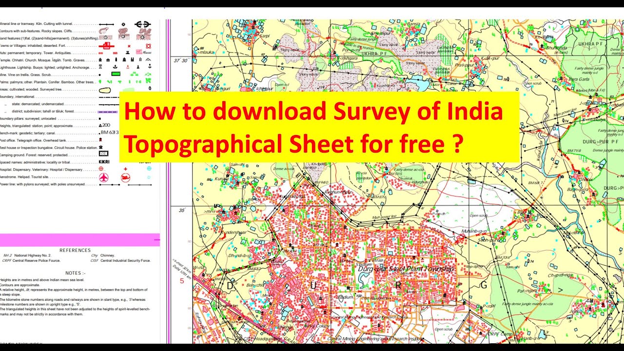 How to download Topographical Sheet for free II Toposheet II Survey of India