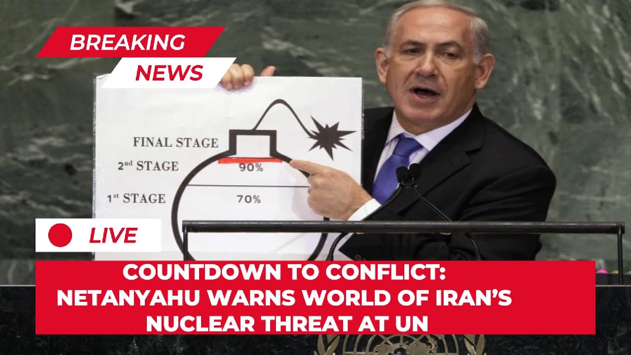 Netanyahu&rsquo;s Red Line Warning to Iran at UN 🧨 | A Historic Moment in Nuclear Diplomacy | Planet News