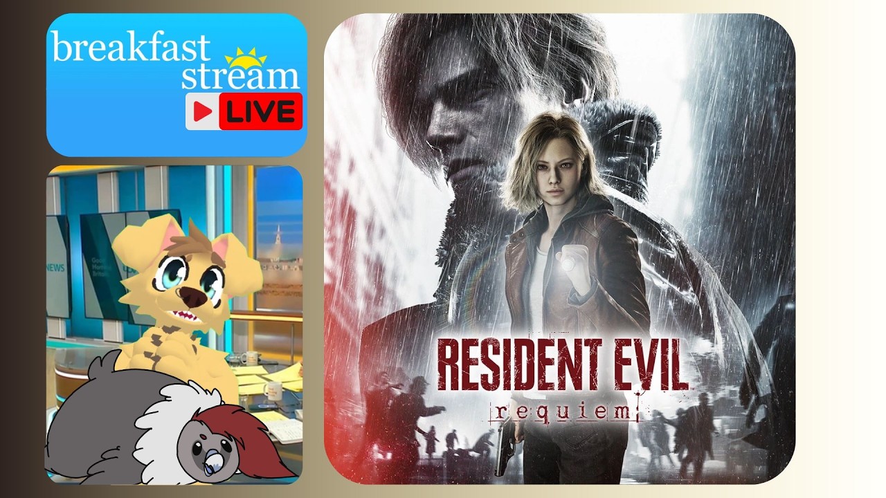 early stream - rex and irizu continue resident evil requiem! - furry vtuber