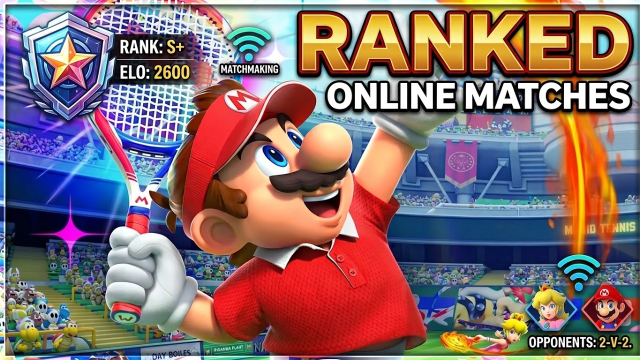 Mario Tennis Fever 🎾 ROAD TO TOP RANK! Online Ranked Matches LIVE